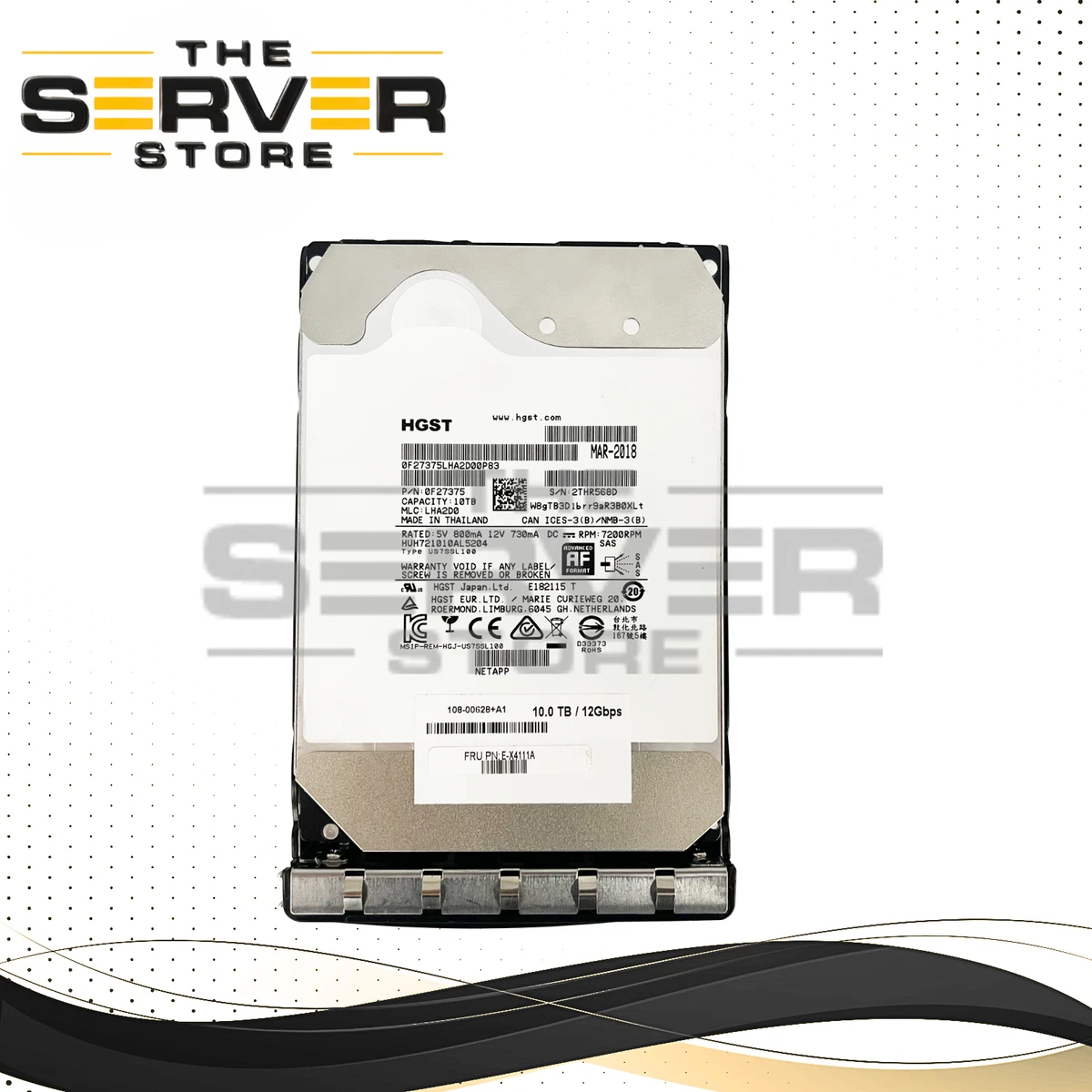 HGST Ultrastar He10 10TB SATA 6Gb/s 7200 RPM 256 MB cache 3,5-inch Enterprise harde schijf (HUH721010ALE604) (vernieuwd HGST Ultrastar He10 10TB SATA 6Gb/s 7200 RPM 256 MB cache 3,5-inch Enterprise harde schijf (HUH721010ALE604) (vernieuwd