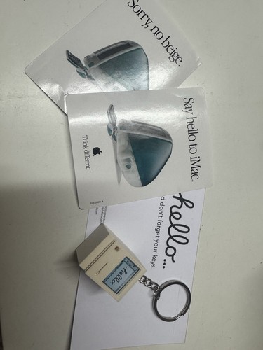 Apple Mac Computer Keychain Rare Collectors & Stickers - Picture 2 of 4