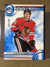 2023-24 UD SP Authentic Future Watch Blue /399 Kevin Korchinski Rookie #153