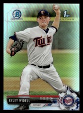 2017 Bowman Chrome #BDC-64 Ryley Widell 1st Refractor Twins