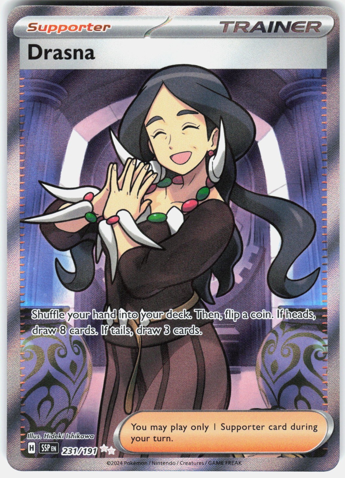 Drasna Holo Ultra Rare SV08: Surging Sparks 231/191 NM