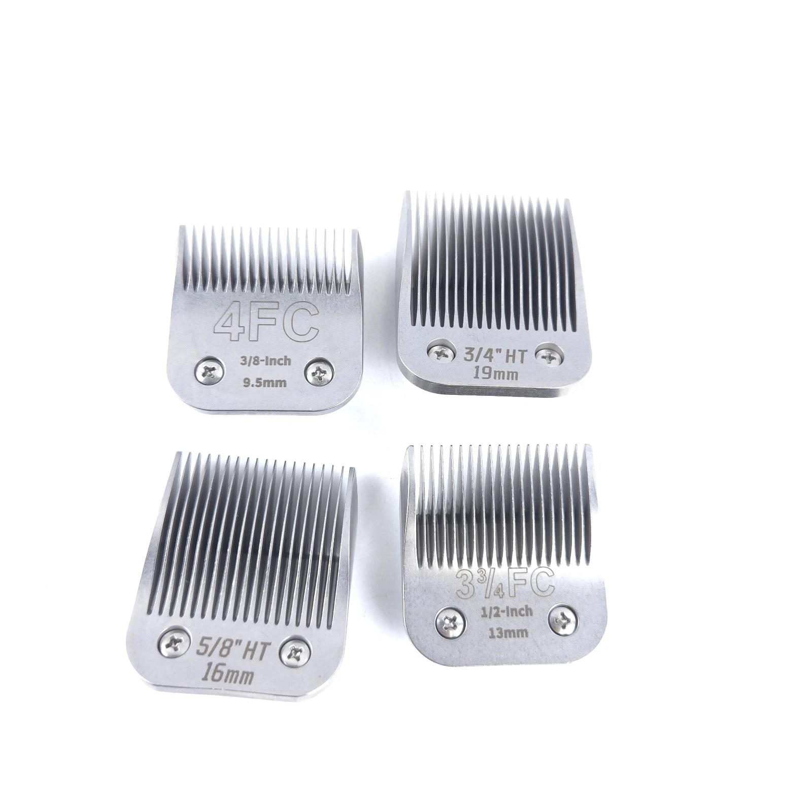 4x Detachable Pet Dog Grooming Ceramic Blades for Andis Oster Wahl KM10 Series