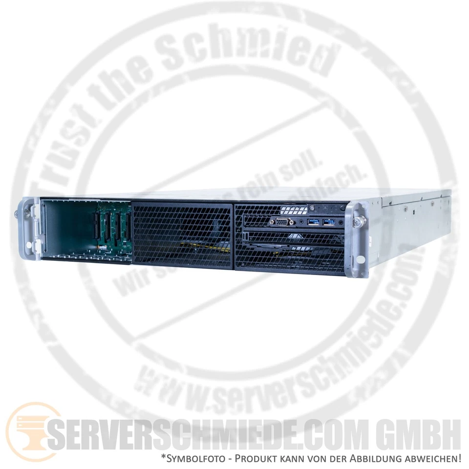 Intel R2224WFTZS 19" 2U SFF 2,5" 8x SAS NVMe U.2 2x Intel XEON Scalable Server - Bild 2 von 4