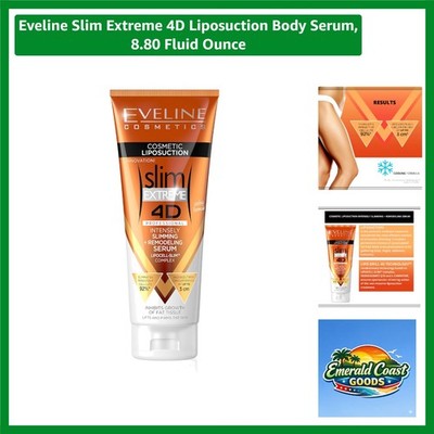 Eveline Slim Extreme 4D Liposuction Body Serum 8.80 Fl Oz - Firming & Contouring