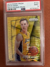 2014-15 Panini Prizm Steve Nash Prizm Gold Pulsar #/10 PSA 9 Rare 3/10 MVP