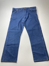 Wrangler Jeans Cowboy Cut Mens Sz 42X30 Straight Leg Denim 13MWZPW Western