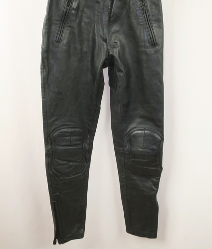 AKITO DONNA PANTALONI MOTO BIKER IN PELLE taglia EU-40 - Foto 2 di 13