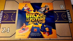 1991 RARE Back to the Future 14" McDonald Translite Display Advertising Sign