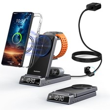 Magnetic Wireless Charger for Samsung, 3 in 1 Charging Station for Samsung Ga...