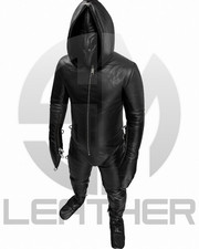 Padded Cow Leather Catsuit Bondage Suit Full ...