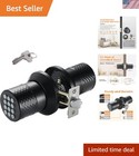 Versatile Keyless Entry Door Knob - Waterproof with Backlit Keypad & Silent Mode