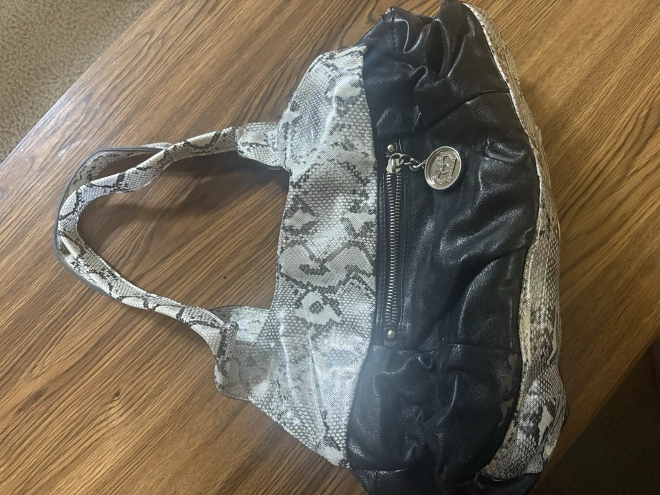 Bolso grande Kathy Van Zeeland con estampado de piel de serpiente de cuero sintético Foto 3 de 4