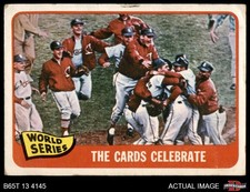 1965 Topps #139 1964 World Series - Summary - The Cards Celebrate 1 - POOR