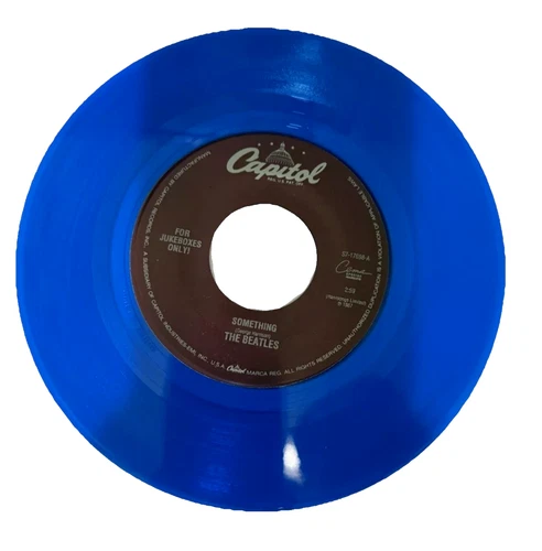 The Beatles -Blue Vinyl Record -New- 45 rpm - CEMA S7-17698 - For Jukeboxes Only