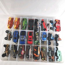 Hot Wheels Match Box Plus Brand Assorted Cars X49 Double Sided Carrying Case J 