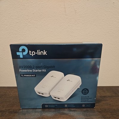 TP-LINK AV2000 2-Port Passthrough Powerline Starter Kit (Open Box) FREE SHIPPING