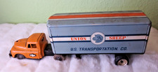 Daiya Union Sheep U.S. Transportation Co. Tin Transport Truck  Trailer Japan