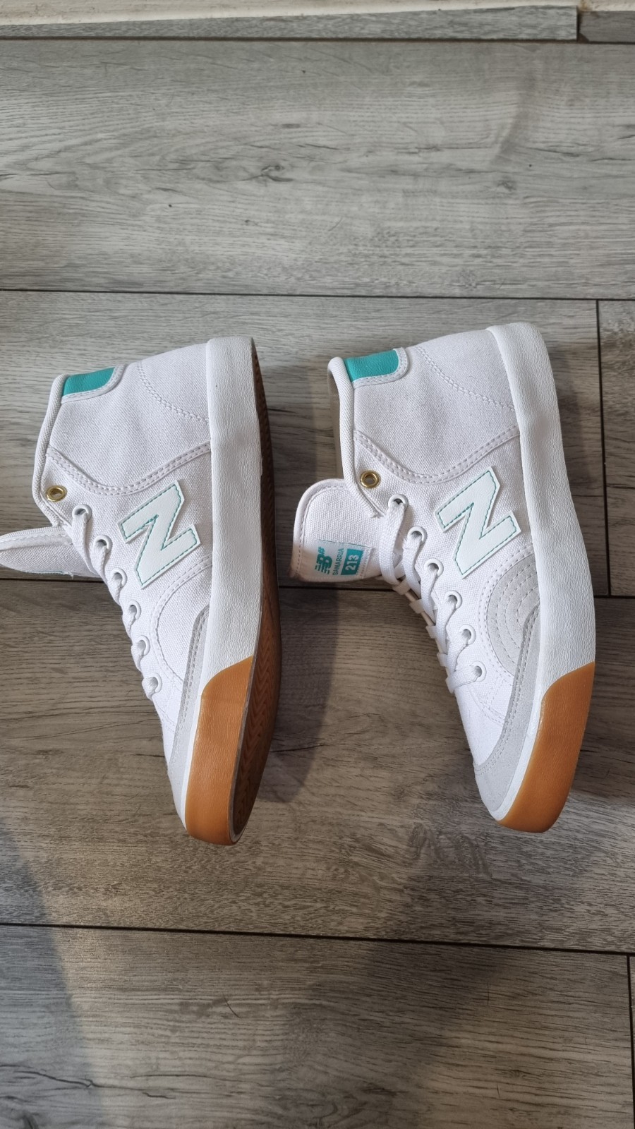 New Balance Numeric 213 Samarria Brevard Trainers UK 6.5 White Teal Gum image 9