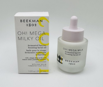 #ad BEEKMAN 1802 Oh Mega Milky Oil Fermented Barrier Boosting Facial Oil 1 Fl Oz $39.99