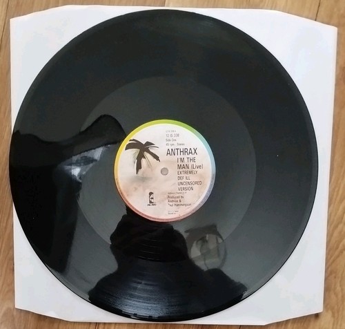 2x ANTHRAX 12" Vinyl Singles, "Madhouse" + "I'm The Man", 80er Heavy Metal - Bild 2 von 11