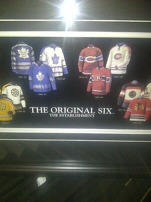 Lot Detail - NHL ORIGINAL SIX PHOTO SIGNED BY 6 HOCKEY HOFERS