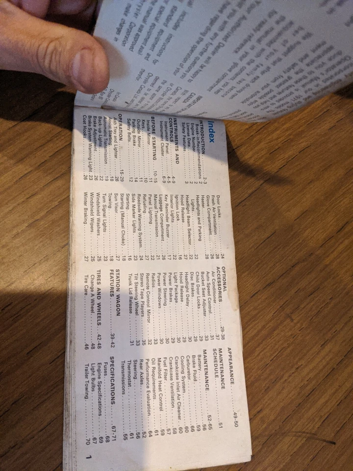 1981 Plymouth Satellite Owners Manual - Image 3 of 4