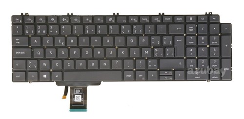 Teclado para DELL Precision 7550 7750 gris negro, para versión de retroiluminación, tirado - Imagen 11 de 12