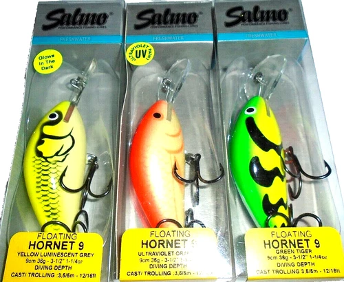 Salmo Hornet 9F Crankbaits  (Lot of 3-93-01)