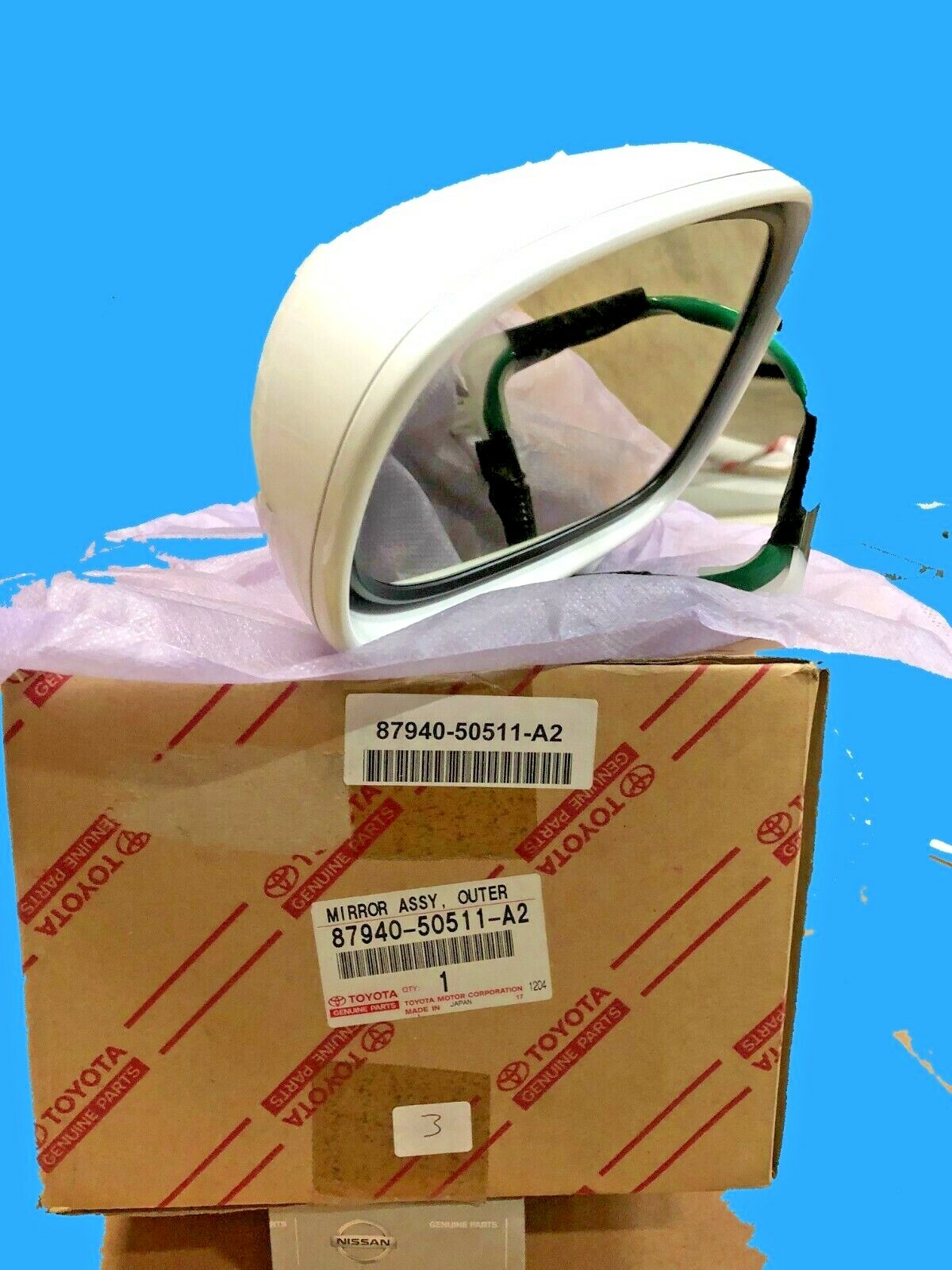 GENUINE LEXUS LS460 OUTER SIDE VIEW MIRROR DRIVER SIDE 8794050511A2 eBay