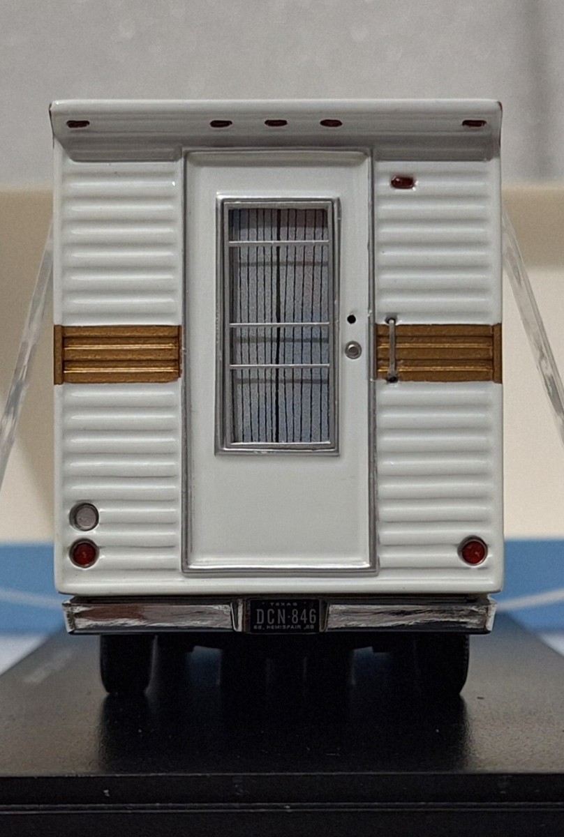 Ford USA F-100 Camper 1972 Light Blue Met Ivory White 1:43