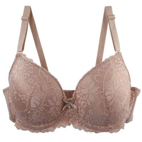 Reggiseno donna sexy pizzo taglie forti sexy pizzo imbottito push up 85D-110D - Foto 20 di 22