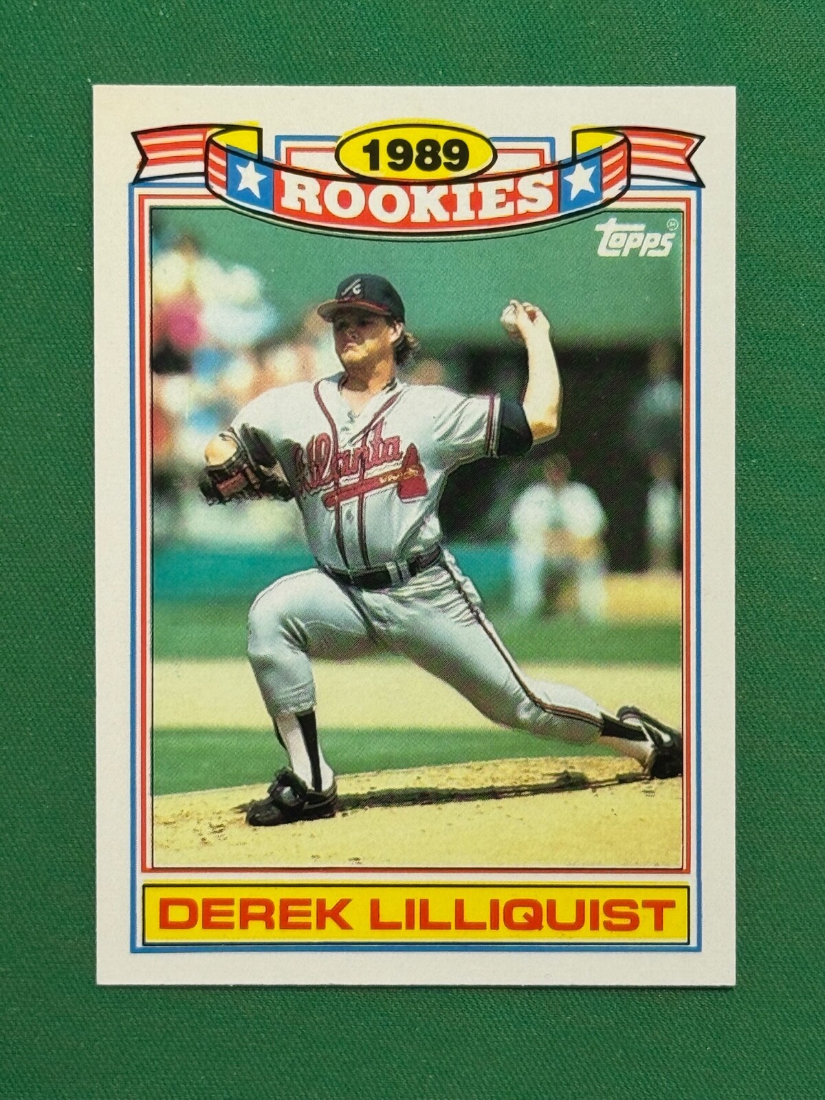1990 Topps Baseball 1989 Rookies Commemorative Set Glossy #18 Derek Lilliquist