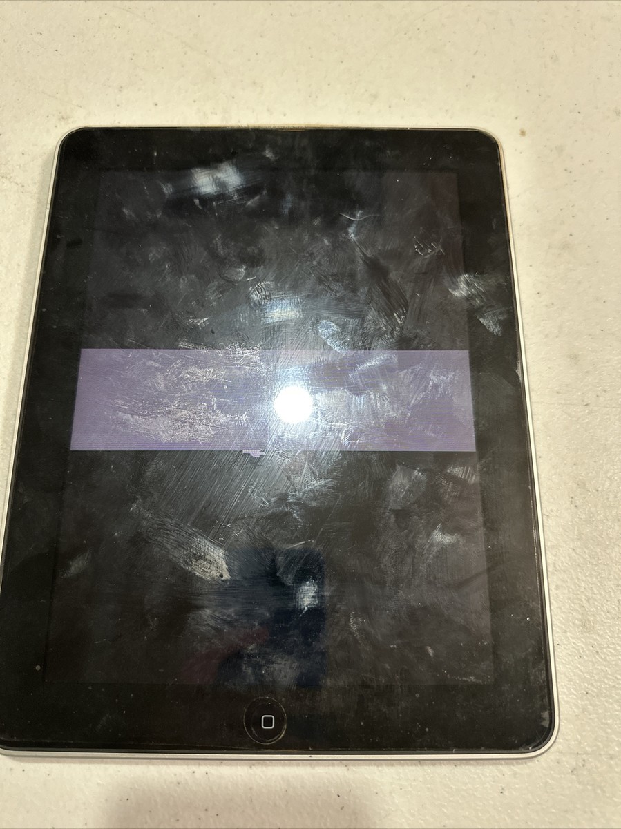Apple iPad 1st Gen. 64GB, Wi-Fi, 9.7in - Black Line In Lcd