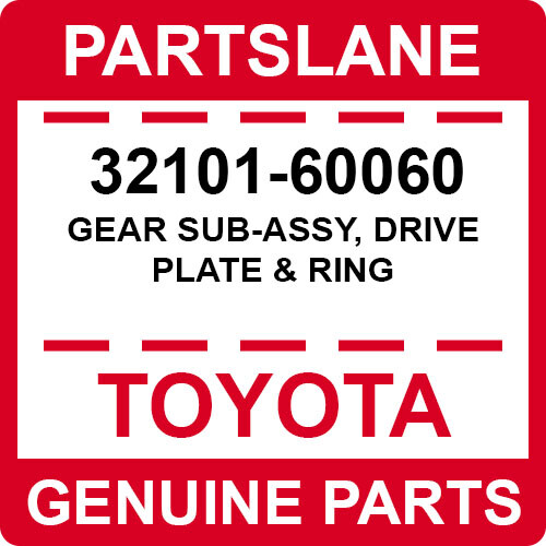 32101-60060 Toyota OEM Genuine GEAR SUB-ASSY, DRIVE PLATE & RING - Bild 1 von 1