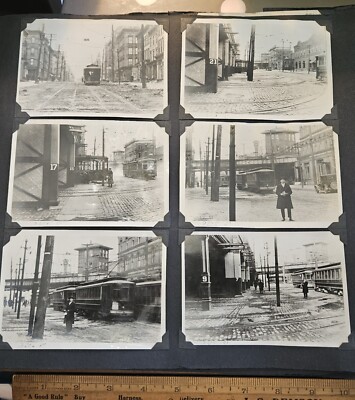 6 1914 New York City Subway Brooklyn WYCKOFF TROLLEY New York City 3x4.5 Photos