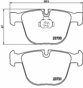 BREMBO Rear BRAKE PADS SET for BENTLEY ARNAGE 6.8 V8 T 2002-2009 - Picture 2 of 8