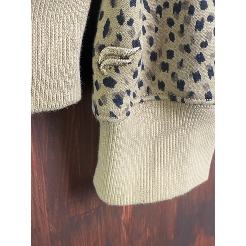 Fabletics Cozy Fleece Half Zip Sweat Suit Animal Print Leopard Womens Small EUC - Picture 14 of 14