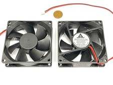 2 Pieces Axial Cooling Fan 2pin 2 wire 80x80x25mm 80mm 8025 5V DC box G29