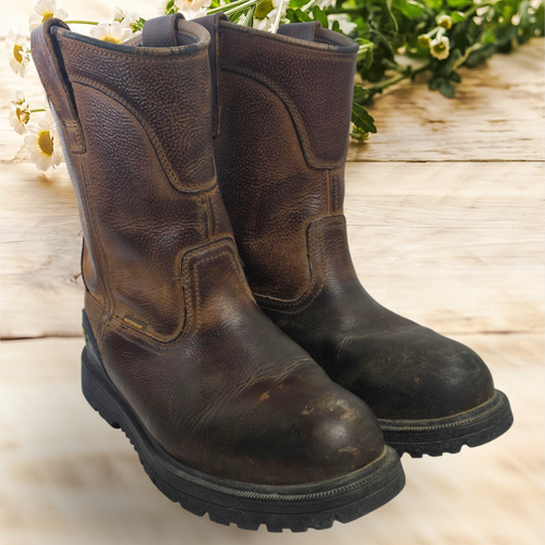 Herman Survivors Bison Stahlkappe zum Überziehen wasserdicht Arbeitsstiefel Herren US Größe 7,5 - Bild 4 von 11
