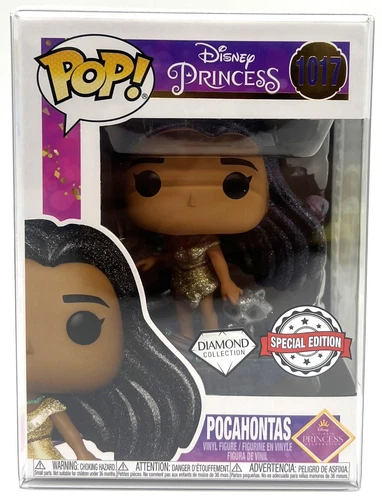 Funko Pop! Disney Princess Gold Pocahontas #1017 Diamond Glitter Special Edition