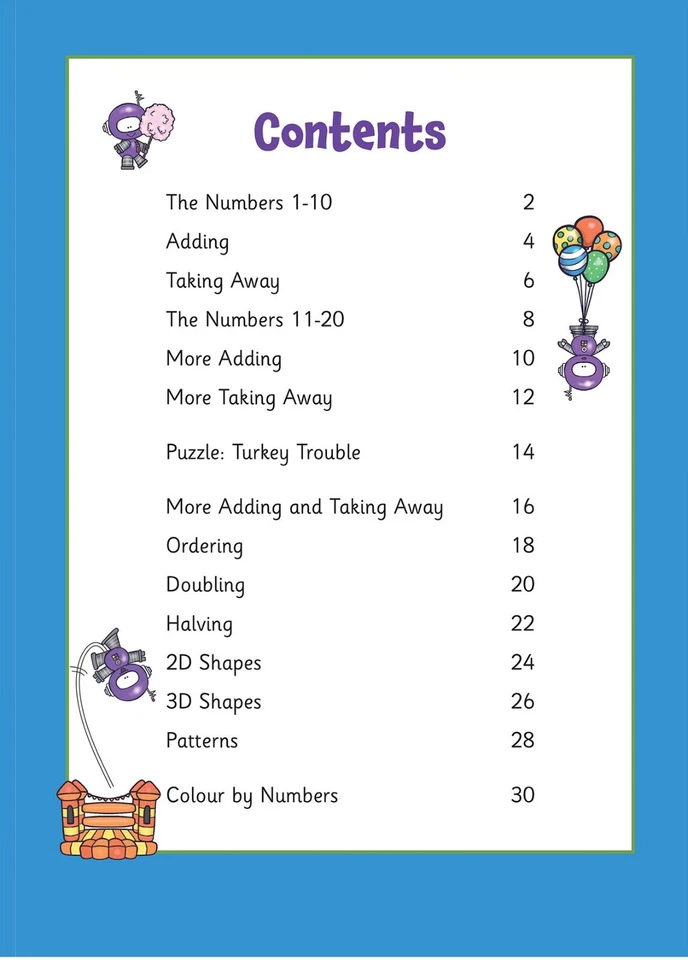 Reception Ages 4-5 Maths and First Sums Activity Books Home Learning CGP - Image 3 of 4