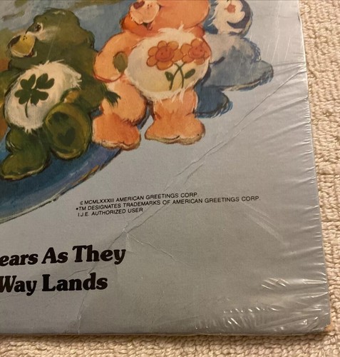 The Care Bears Off To See The World Album Lp 1983 Sealed - Foto 2 di 5