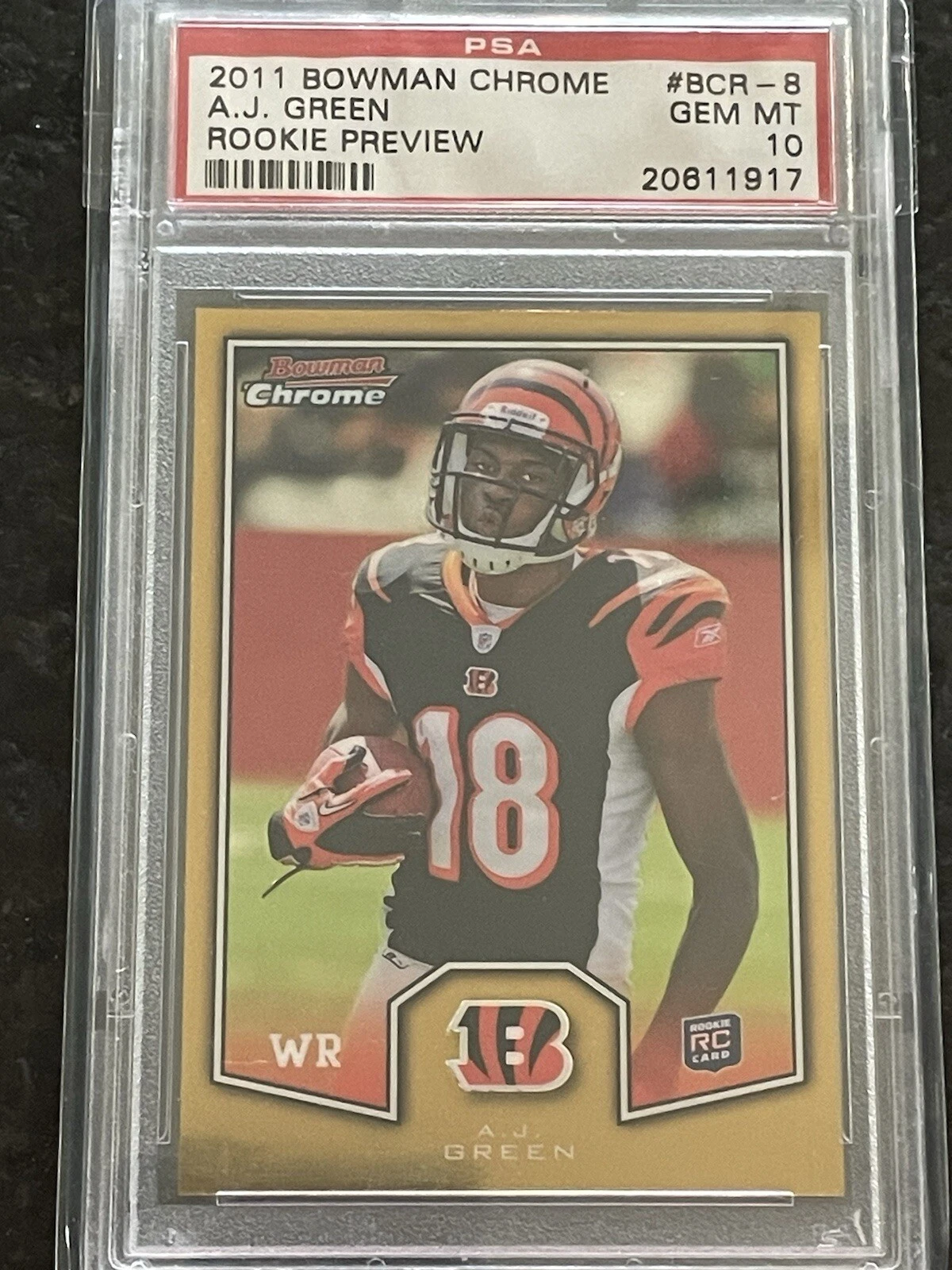 AJ Green Bowman Chrome Rookie Preview #BCR8 Base
