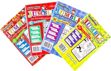 NEW Lot 4 Penny Press Dell Jumble Word Scramble Puzzles Books 97 Puzzles Each #3
