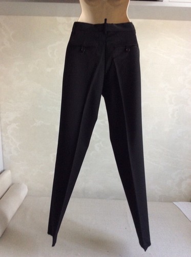 Women’s black Dsquared2 low rise wool trousers size 42 - Picture 5 of 6