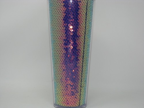 2020 Starbucks Holiday Tumbler Purple Sequin 24oz - Picture 3 of 7