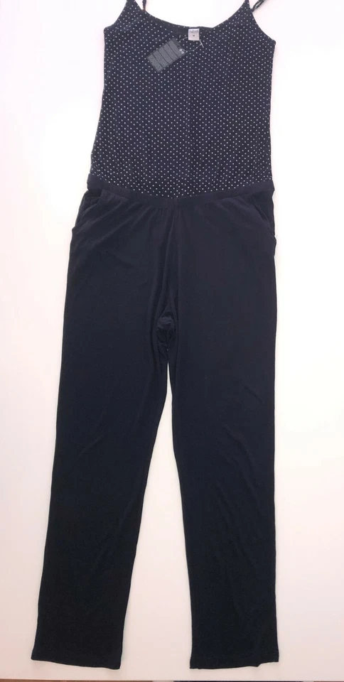 Damen Jumpsuit Overall Blau Weiss Gepunktet Größe M, Up2Fashion, NEU + Geschenke - Bild 2 von 4