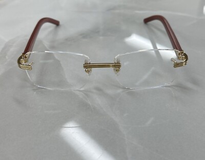 CARTIER GOLD-BURGUNDY 56MM-145MM UNISEX EYEWEAR CT0286O-004  display picture 1