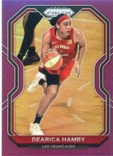 2021 Panini WNBA Prizm DEARICA HAMBY Purple Prizm #43 #61/99 LAS VEGAS ACES