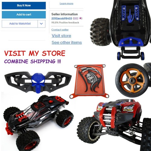Passend für Traxxas XMaxx X-Maxx 8s hintere Stoßstange mit Ram (viele Farben) enthält Hardware - Bild 5 von 12